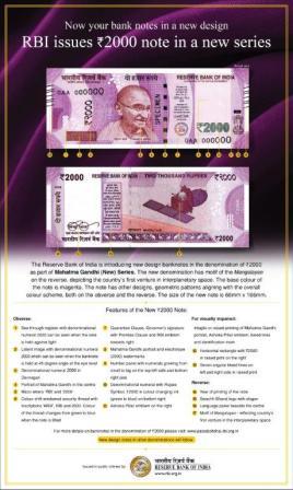Rs.2000 new banknotes