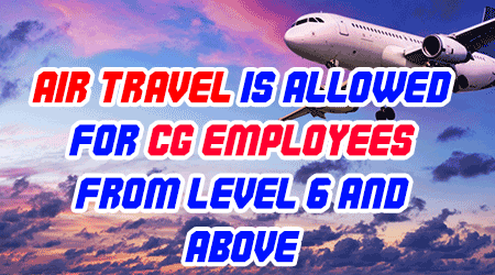 Air travel is Allowed for CG Employees