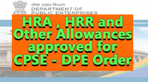 HRA , HRR and Other Allowances in CPCE