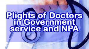 Doctors in Government service and NPA
