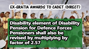 Disability element of Disability Pension for Defence Forces