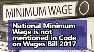 Code on wages Bill 2017