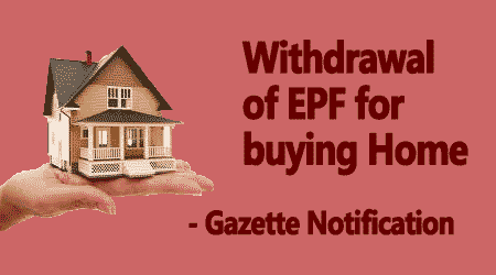 EPF withdrawal for buying Home