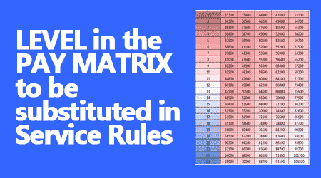 LEVEL in the PAY MATRIX