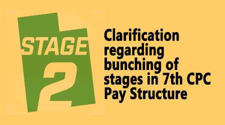 Clarification Regarding Bunching Of Stages In Th CPC Pay Structure