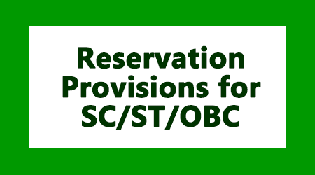 Reservation Provisions for SC, ST, OBC