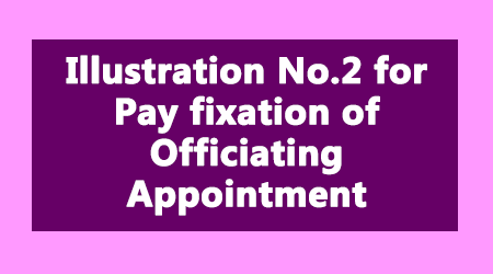 Illustration No.2 for Pay fixation of Officiating Appointment under FR 35