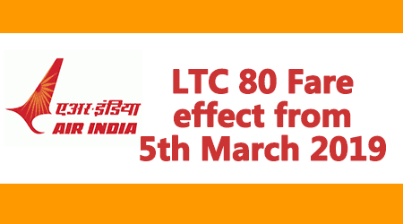 LTC 80 Fare effect from 5th March 2019
