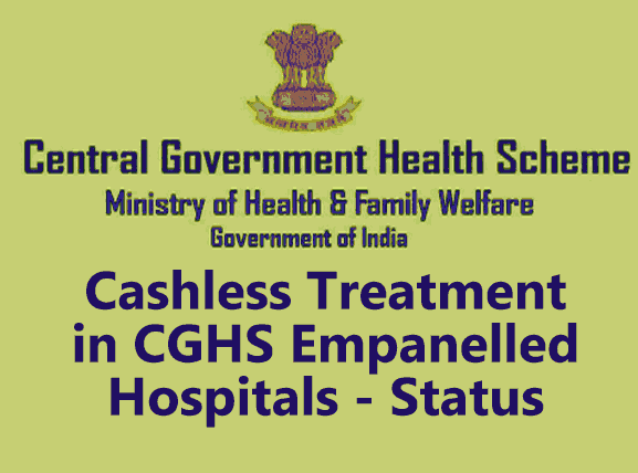Cashless Treatment in CGHS Empanelled Hospitals