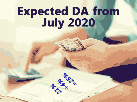 expected DA from July 2020 