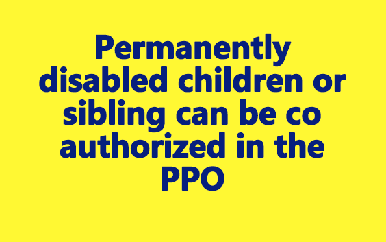 Disabled children in PPO of retiring Government servant