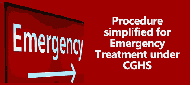 Procedure for Emergency Treatment under CGHS