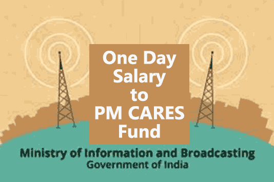 Pledge for donation of one day's salary to PM-CARES Fund