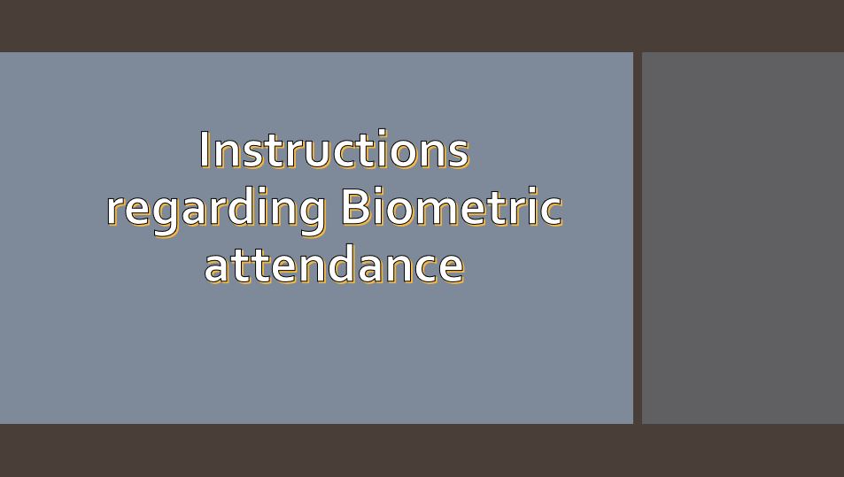 biometric attendance - Gservants News