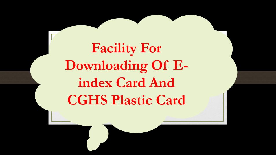 CGHS card - Gservants News