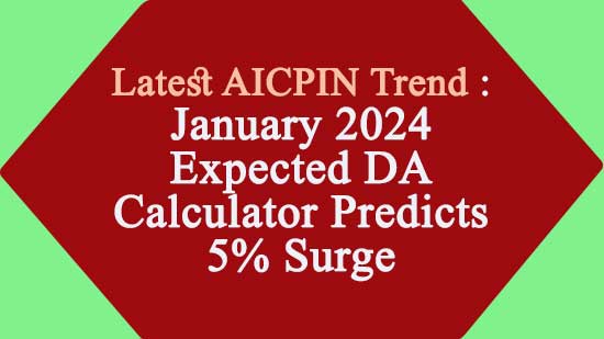 DA from January 2024 Online Calculator